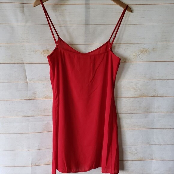 Saloni Pixie Silk Chiffon Floral Print Ruffled Mini Dress Size 6 Pink Red - Picture 13 of 16